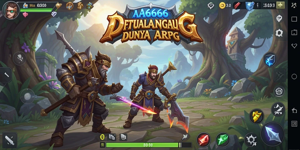 Tampilan gameplay ARPG yang mendebarkan dan penuh aksi.