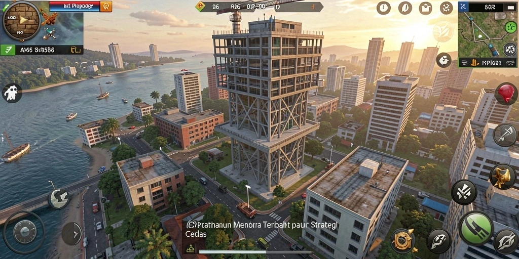 Tangkapan layar utama API66 menampilkan aksi pertempuran Tower Defense yang mendebarkan.