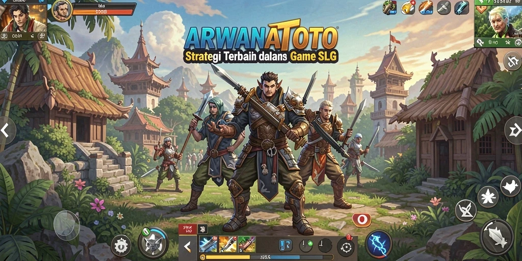 Tampilan aksi epik dalam gameplay ARWANATOTO.