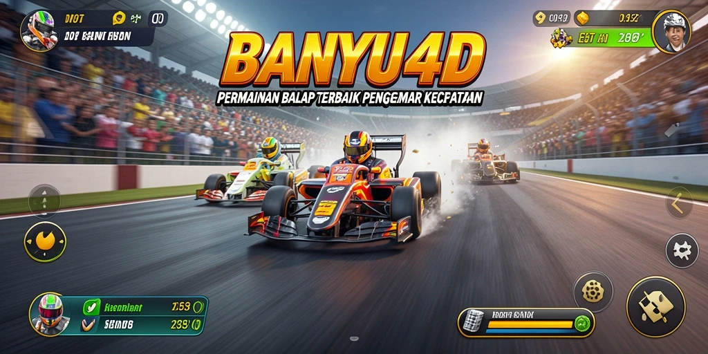 Tampilan gameplay racing yang mendebarkan di BANYU4D.
