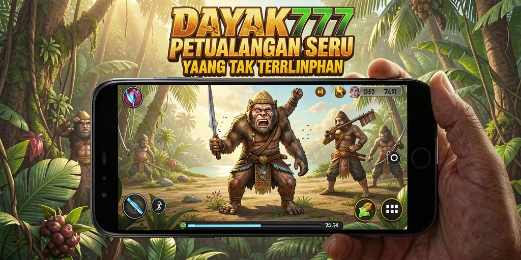 Gameplay seru dalam <strong>DAYAK777</strong> dengan aksi petualangan yang menantang.