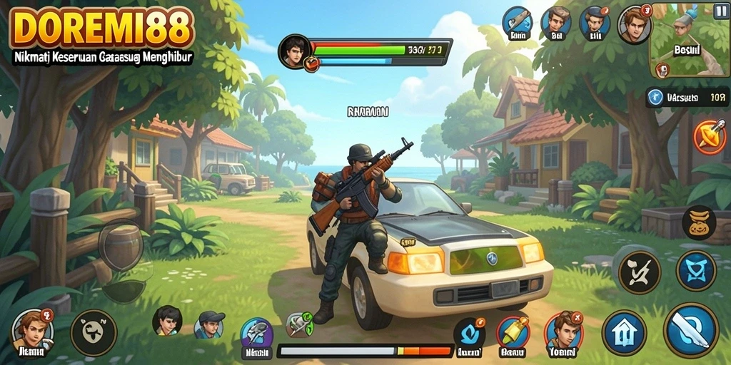 Tampilan screenshot yang menunjukkan serunya permainan DOREMI88.
