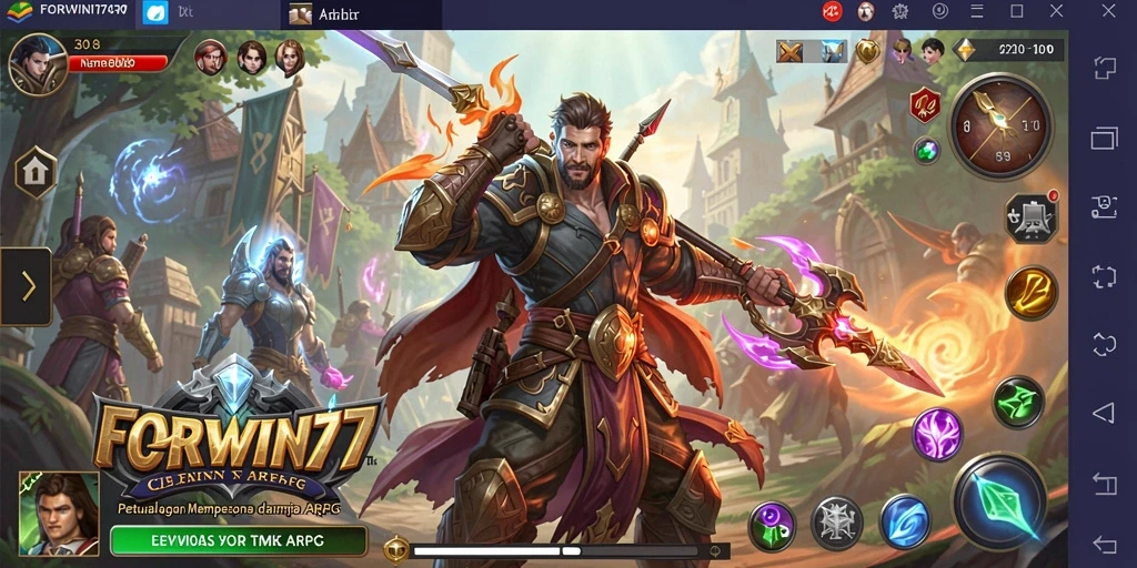 Gameplay seru FORWIN77 saat menjelajahi dunia ARPG.