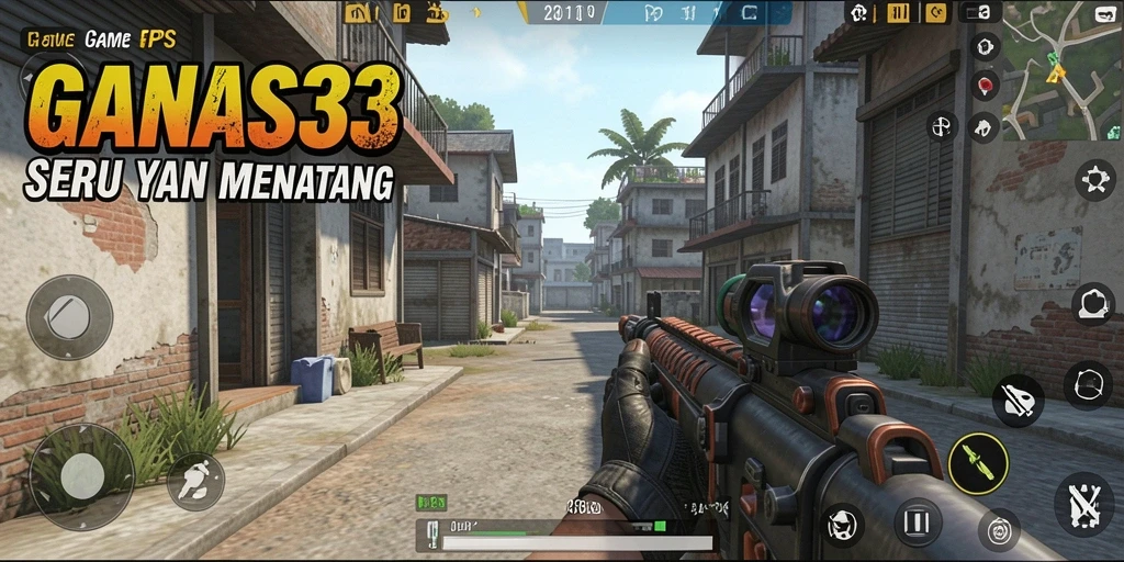 Gameplay mendebarkan dalam GANAS33 yang penuh aksi.
