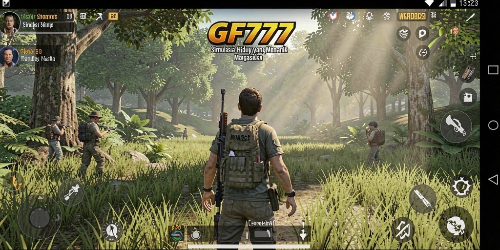 Tampilan gameplay GF777 yang menarik dan realistis dalam simulasi kehidupan.
