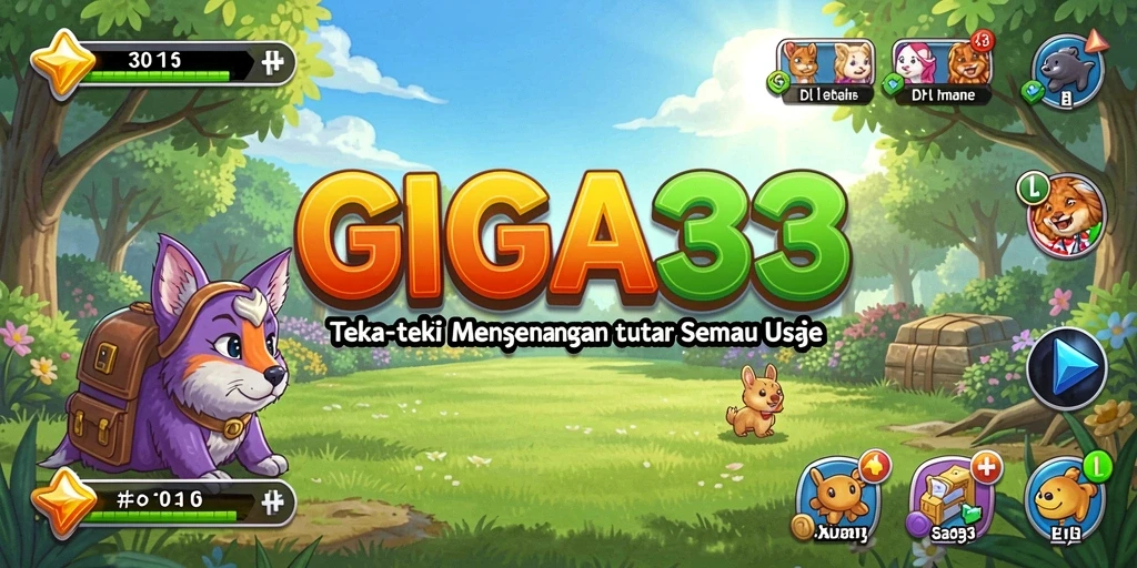 Screenshot gameplay GIGA33 yang menunjukkan tantangan teka-teki yang seru.