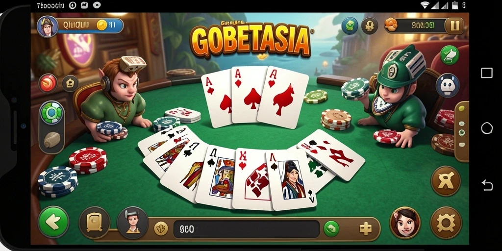 Tampilan gameplay mendebarkan dari GOBETASIA QiuQiu.