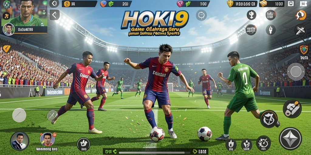 Gameplay HOKI9 yang menegangkan dan seru di lapangan olahraga.