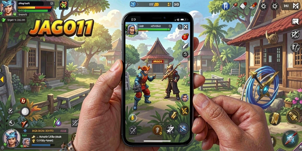 Screenshot utama JAGO11 menampilkan antarmuka aplikasi yang sederhana dan intuitif.