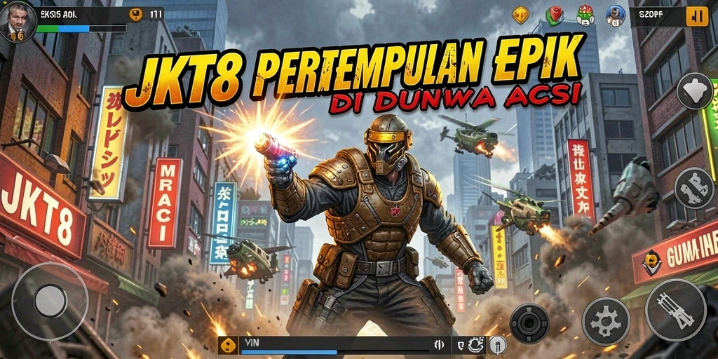 Screenshot JKT8 menampilkan aksi pertarungan yang mendebarkan.