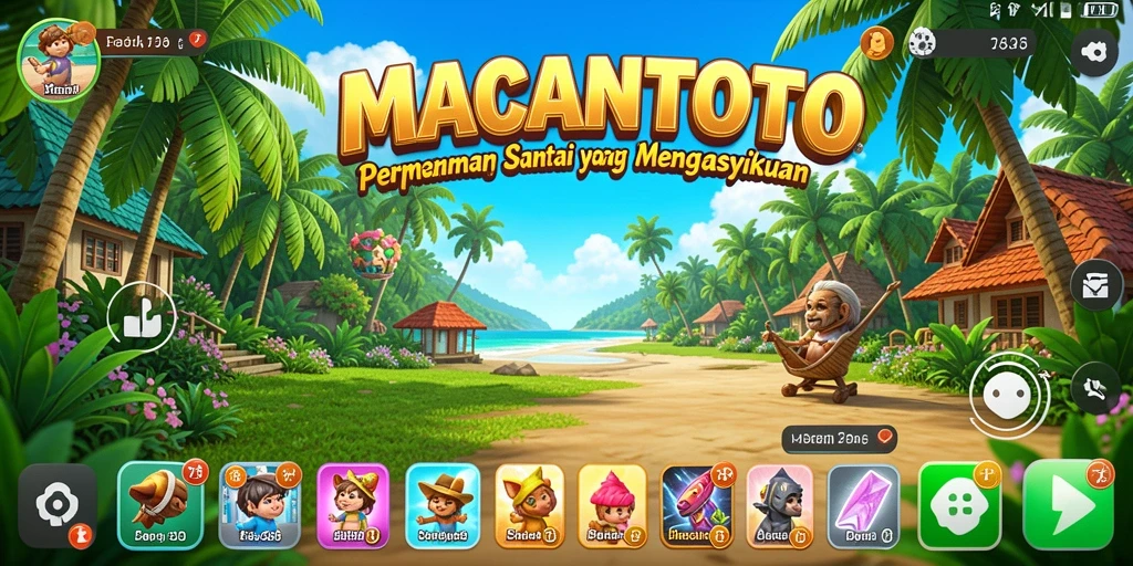 Tampilan gameplay menarik dari MACANTOTO yang penuh warna.