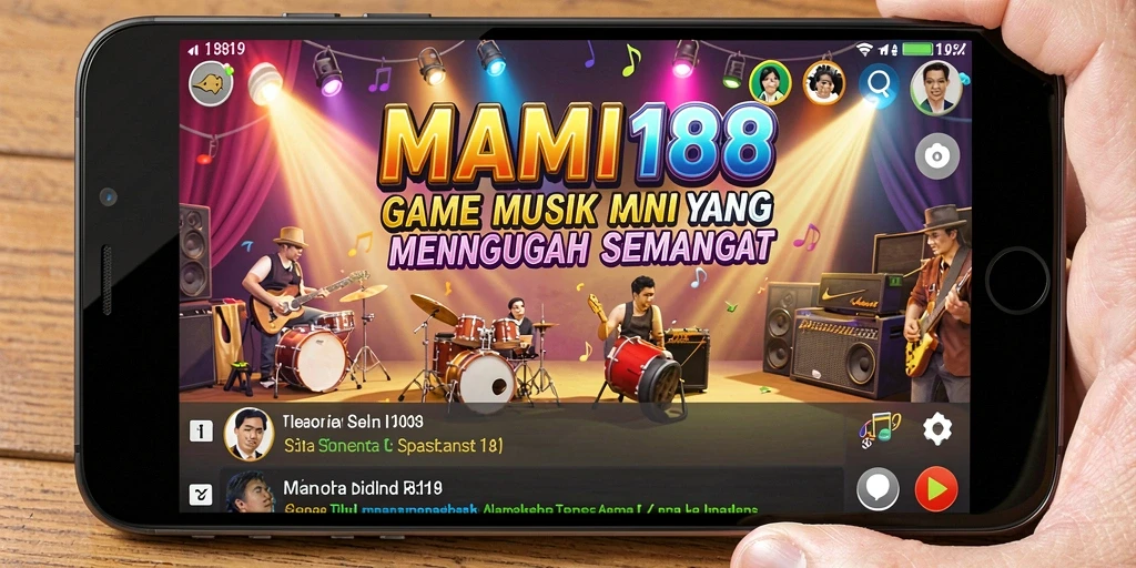 Tampilan gameplay MAMI188 dengan berbagai lagu dan antarmuka menarik.
