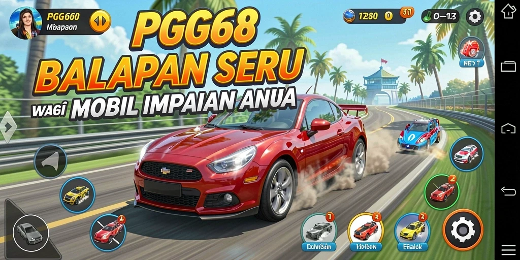 Tampilan gameplay PGG68 yang menegangkan dan cepat.