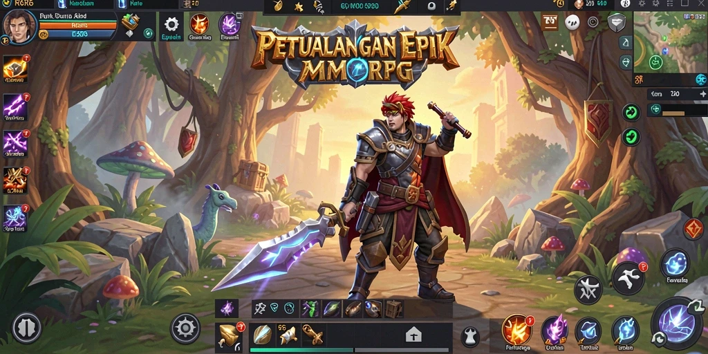 Screenshot R6R6 menampilkan aksi petualangan seru dalam game MMORPG.