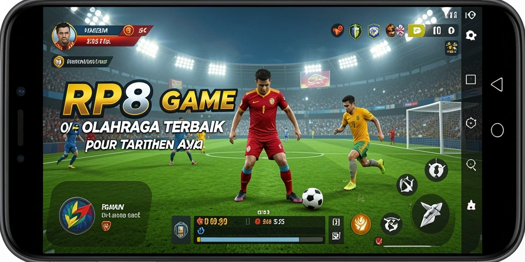 Tampilan screenshot gameplay yang menunjukkan interaksi taruhan olahraga di RP8.