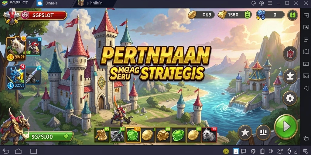 Tampilan gameplay <strong>SGPSLOT</strong> yang mendebarkan dalam pertempuran Tower Defense.