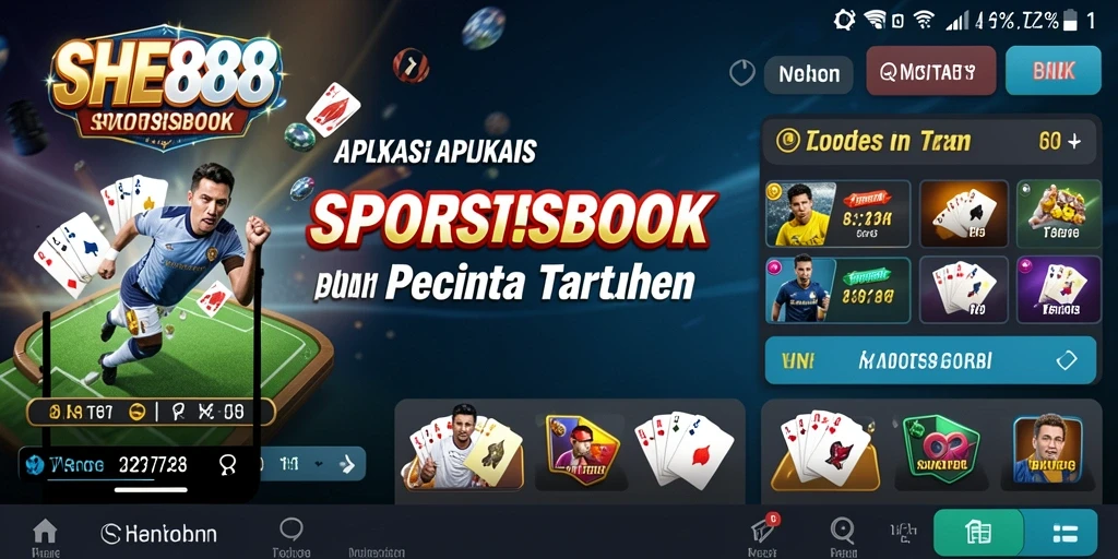 Tampilan utama SHE888 dengan berbagai opsi taruhan olahraga.