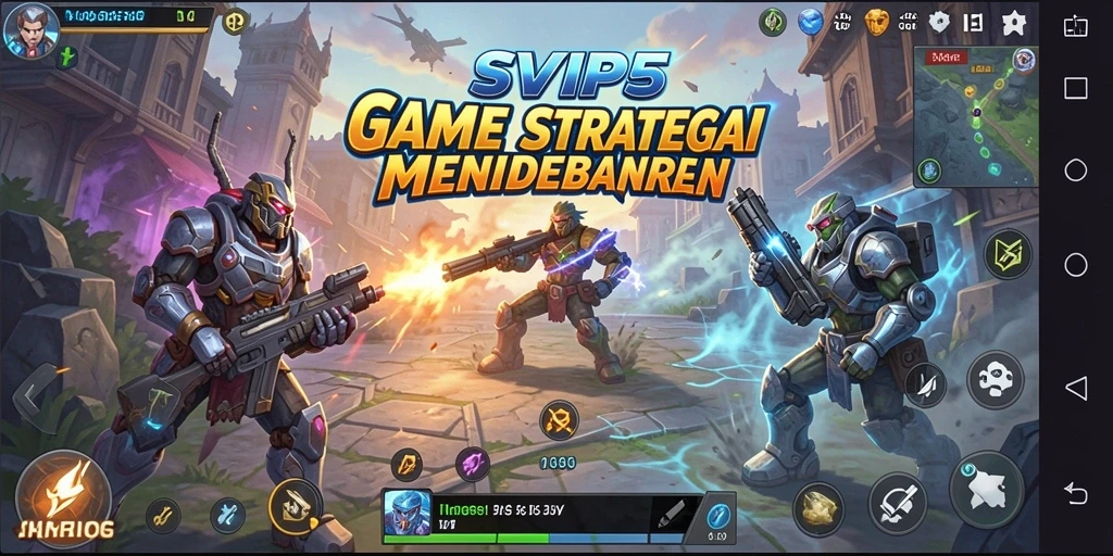 Tangkapan layar SVIP5 menampilkan aksi pertempuran strategi yang mendebarkan.