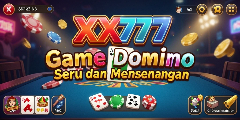 Gameplay seru XXX777 dengan banyak mode permainan domino.